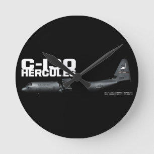 C-130 Hercules Round Clock