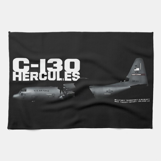 C-130 Hercules Tea Towel (Horizontal)