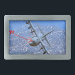 C-130 LOW LEVEL RECTANGULAR BELT BUCKLE<br><div class="desc">C-130 LOW LEVEL MISSION</div>