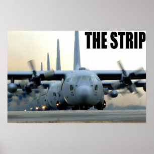 C-130 on the Strip Poster