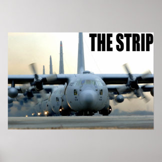 C-130 on the Strip Poster