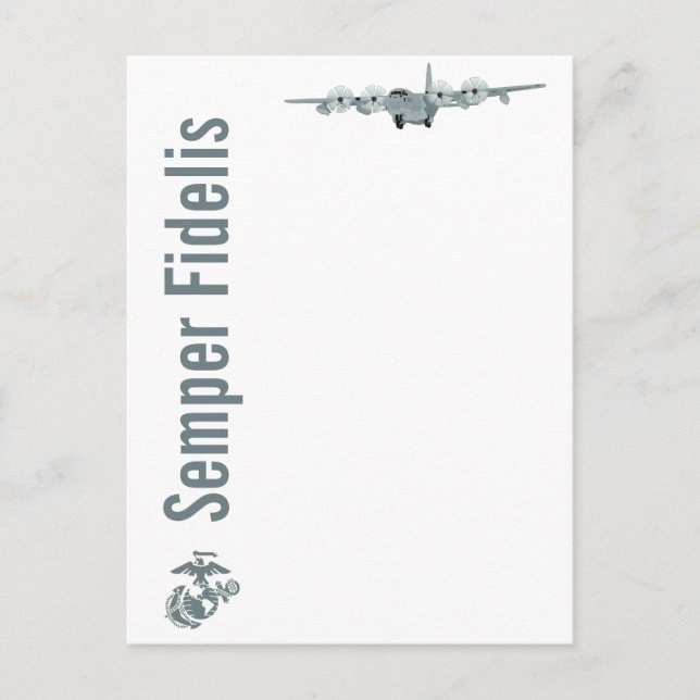 C-130 USMC Aviation Postcard (Front)
