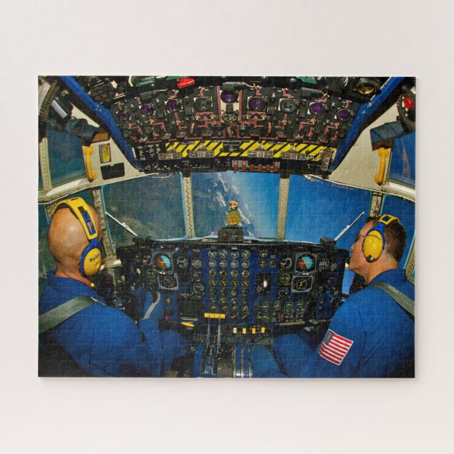 C-130T HERCULES COCKPIT (16x20 INCH) Jigsaw Puzzle (Horizontal)