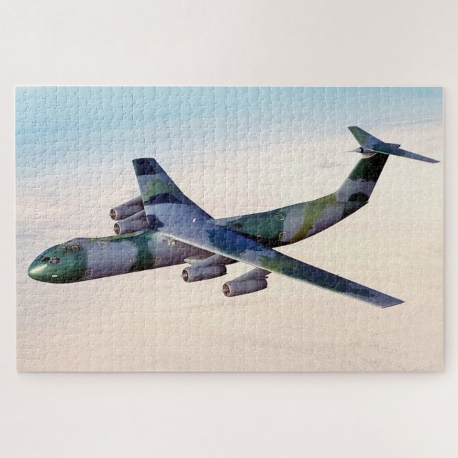 C-141 Starlifter Military Strategic Airlifter Jigsaw Puzzle (Horizontal)