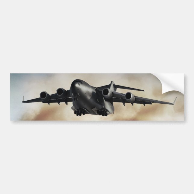 C-17 Globemaster Cargo Aeroplane Bumper Sticker (Front)