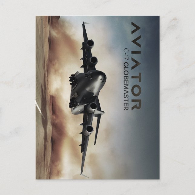 C-17 Globemaster Cargo Aeroplane Postcard (Front)