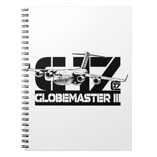 C-17 Globemaster III Spiral Photo Notebook (Front)