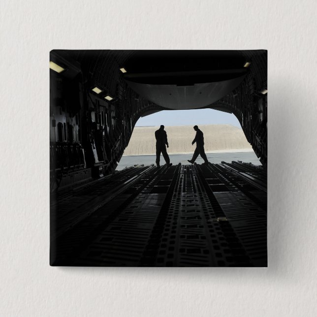 C-17A Globemaster III loadmasters 15 Cm Square Badge (Front)