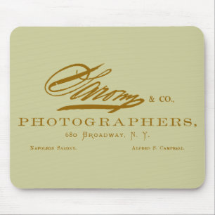 C. 1870 Napoleon Sarony, American Photographer Mouse Mat