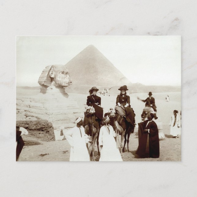 C. 1885 Americans in Egypt Postcard (Front)