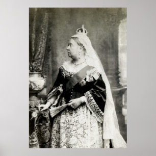 C. 1890 Queen Victoria of England Poster