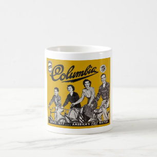 C.1949 COLUMBIA BICYCLE AD VINTAGE! OLD! QUAINT! COFFEE MUG