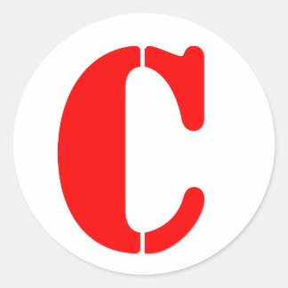 C_2 CLASSIC ROUND STICKER