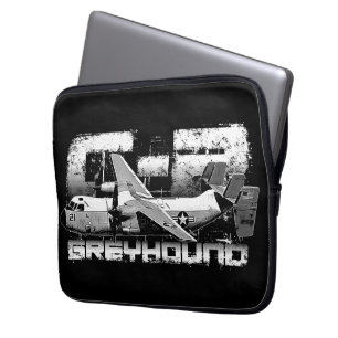 C-2 Greyhound Neoprene Laptop Sleeve 13 inch