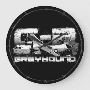 C-2 Greyhound Round (Large) Wall Clock