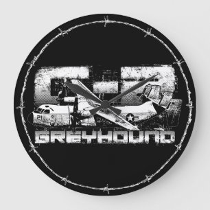 C-2 Greyhound Round (Large) Wall Clock