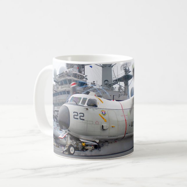C-2A GREYHOUND COFFEE MUG (Front Left)