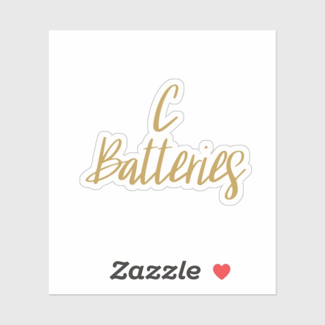 C Batteries Storage Sticker (Sheet)