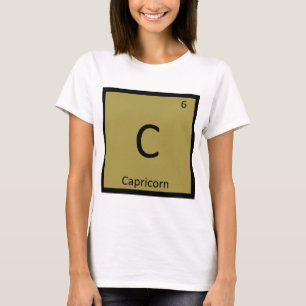 C - Capricorn Zodiac Sign Chemistry Symbol T-Shirt