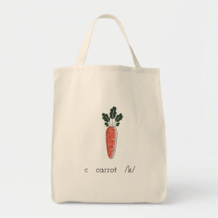 c carrot /k/ tote bag