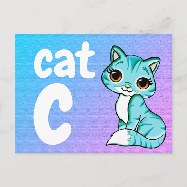 c - cat flash card (Front)