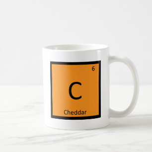 C - Cheddar Cheese Chemistry Periodic Table Symbol Coffee Mug