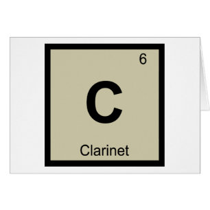 C - Clarinet Music Chemistry Periodic Table Symbol