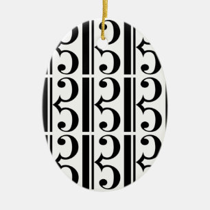 C-Clef Ceramic Tree Decoration
