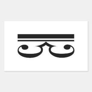 C-Clef Rectangular Sticker