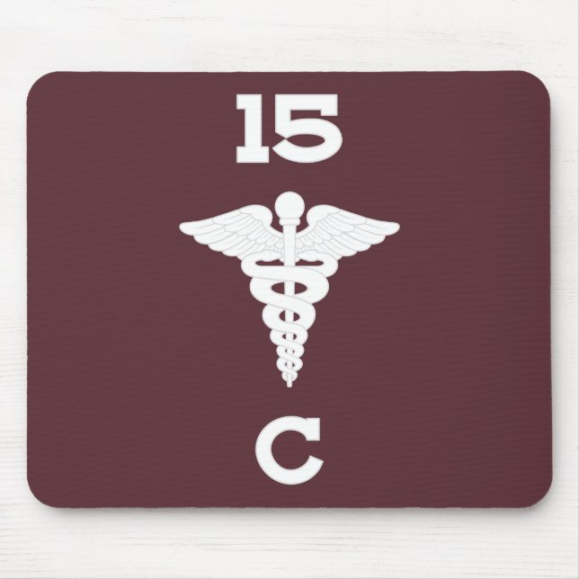 C Co 15th BSB Guidon Mouse Mat (Front)