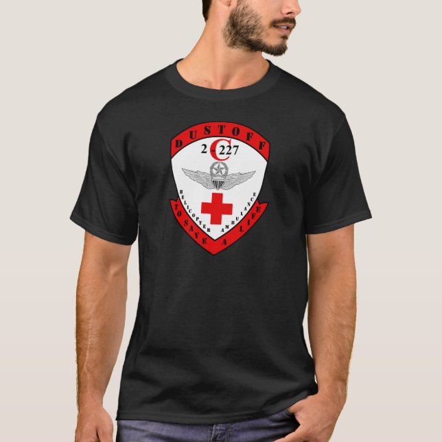 C Co 2-227th Aviation Regiment - Dustoff T-Shirt (Front)