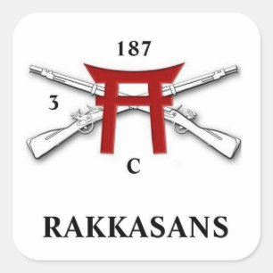 C Co 3D BN 187TH INFANTRY Stickers