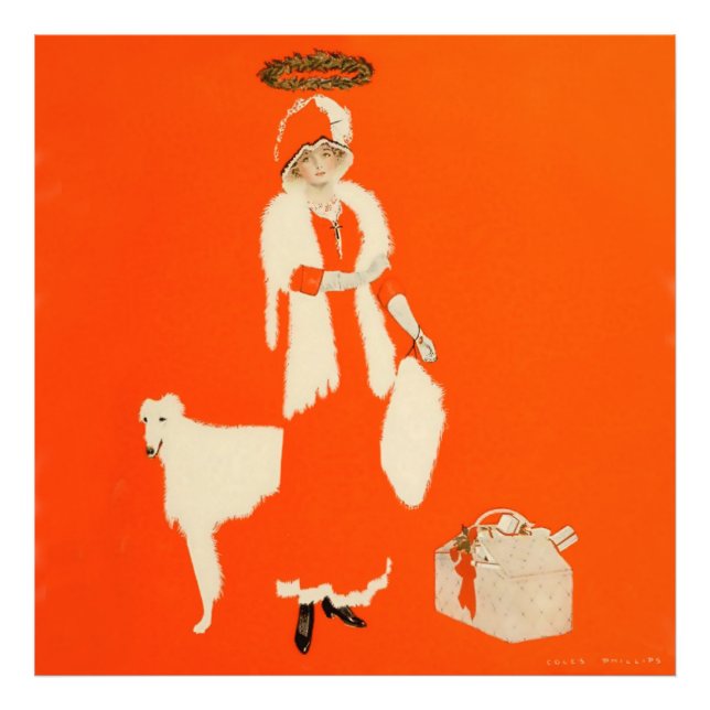 C Coles Phillips “Present Day Saint” Fadeaway Girl Photo Print (Front)