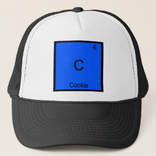 C - Cookie Chemistry Element Symbol Funny Trucker Hat