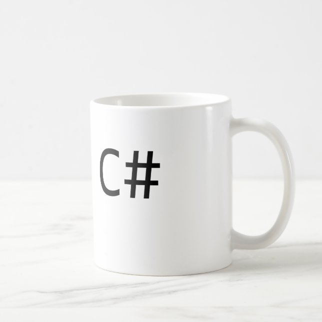C# Developer Coffee Mug (Right)