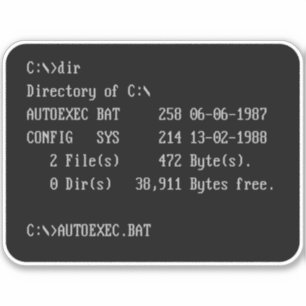 C:\> DOS Prompt Command Line
