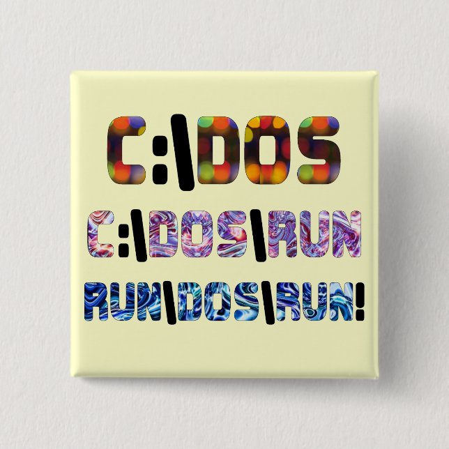 C:\DOS\RUN 15 CM SQUARE BADGE (Front)