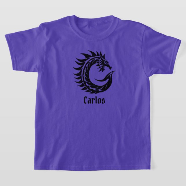 C Dragon Personalise T-Shirt (Laydown)