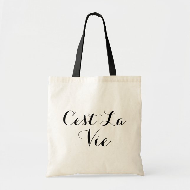 C’est La Vie Tote Bag (Front)