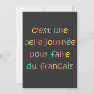 C’est une Belle Journée pour Faire du Français Save The Date
