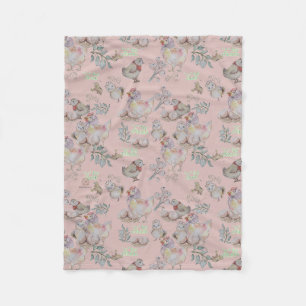 C For Cluck baby fleece blanket