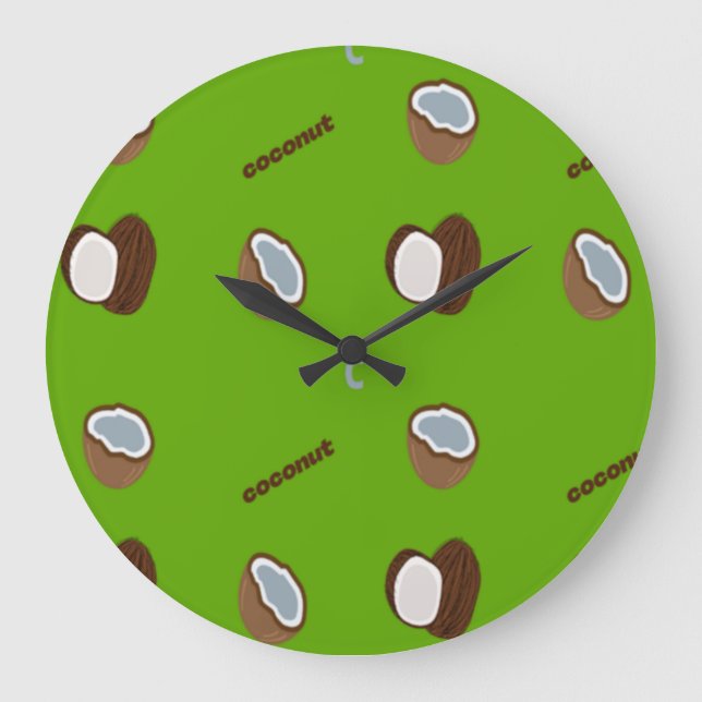 C for coconut green large clock (Front)