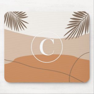 C - Initial Monogram Letter C Abstract Design Mouse Mat