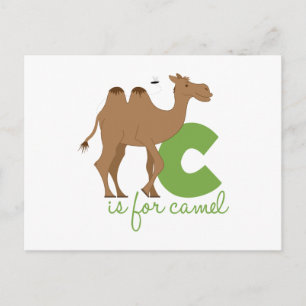 C Is For Camel Postcard