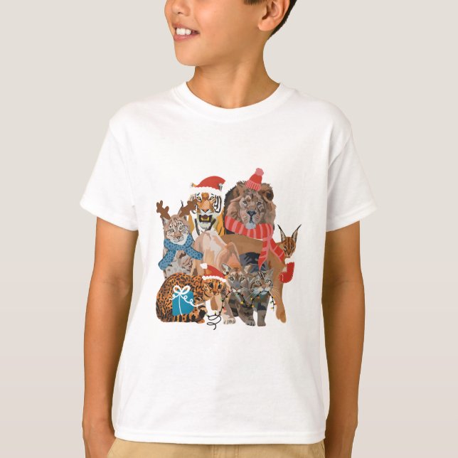 C is for Christmas At The Zoo  T-Shirt (Front)
