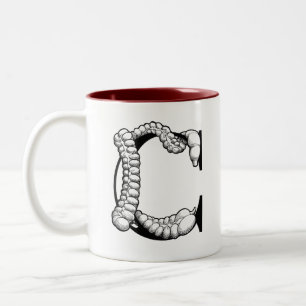 C is for Colon (mug) Two-Tone Coffee Mug