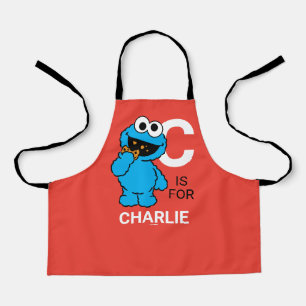 C is for Cookie Monster Add Your Name Apron