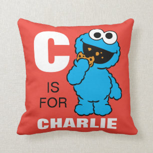 C is for Cookie Monster Add Your Name Cushion