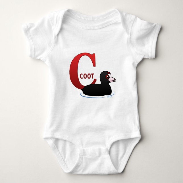 C is for Coot Baby Bodysuit (Front)