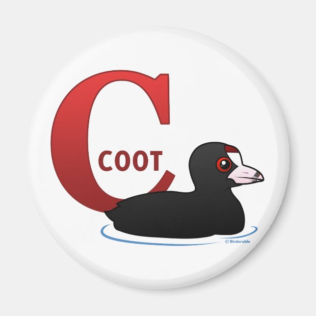 C is for Coot Magnet (Front)